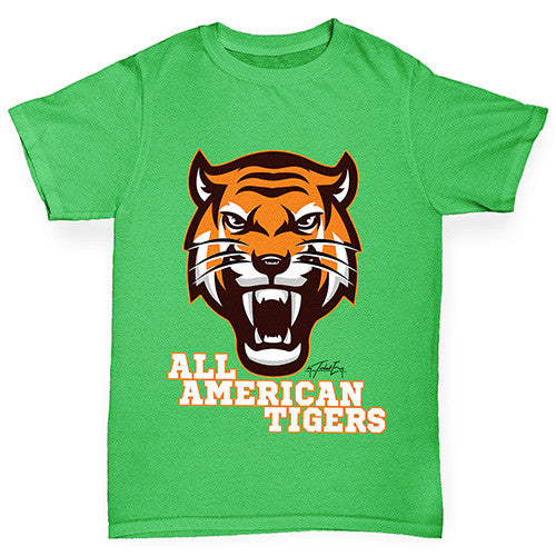 All American Tiger Girl's T-Shirt 