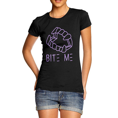 Bite Me Purple Women's T-Shirt 