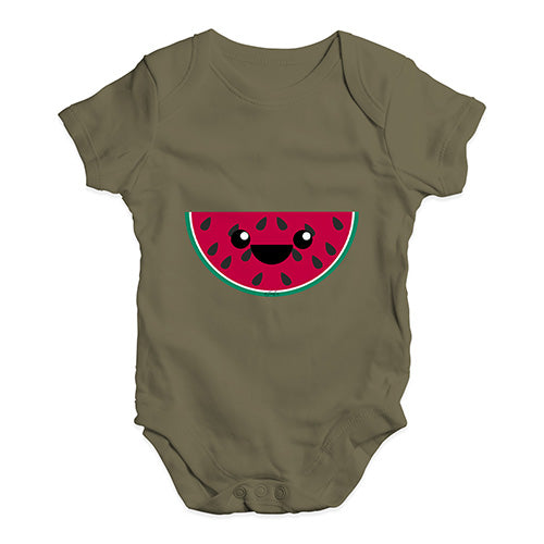 Happy Cartoon Watermelon Baby Unisex Baby Grow Bodysuit