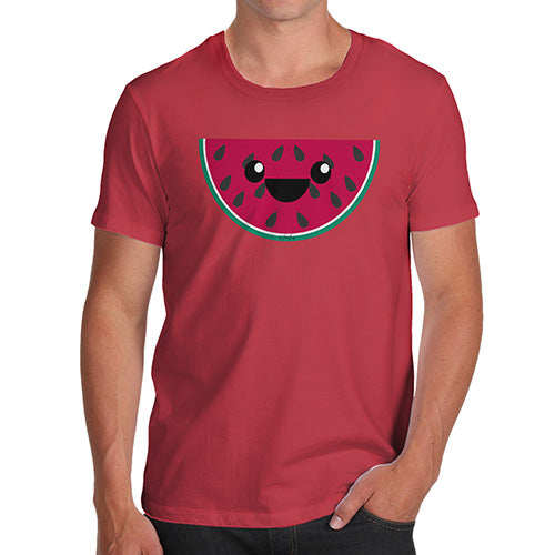 Happy Cartoon Watermelon Men's T-Shirt