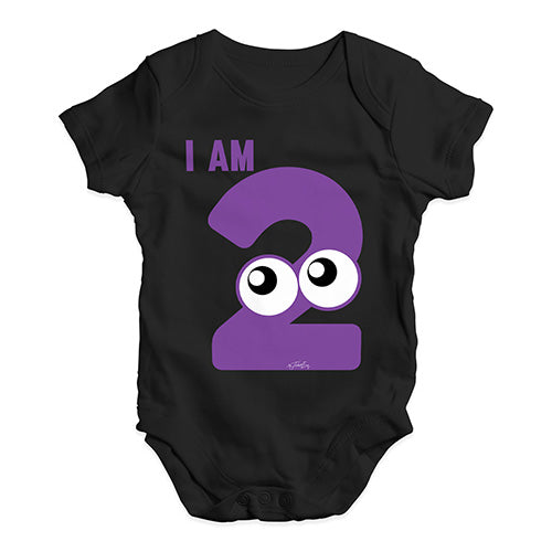 I Am Two Baby Unisex Baby Grow Bodysuit