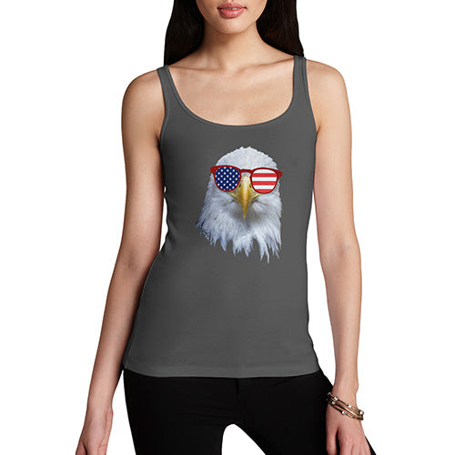 American Flag Sunglasses Eagle Women's Tank Top