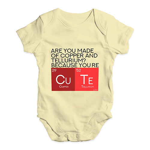Are You Made Of Copper And Tellurium? Baby Unisex Baby Grow Bodysuit