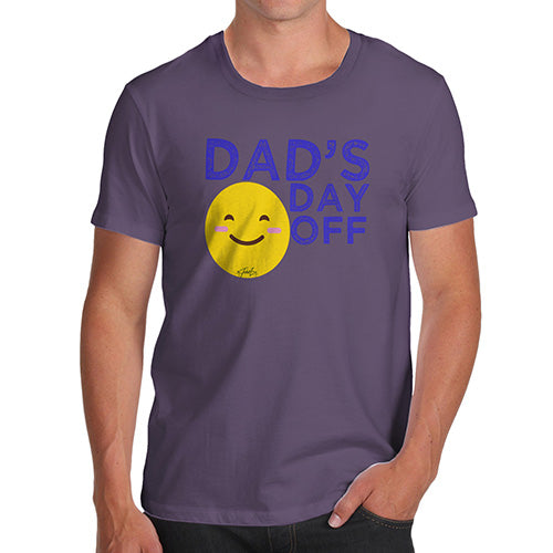 Adult Humor Novelty Graphic Sarcasm Funny T Shirt Dad's Day Off Men's T-Shirt Medium Plum