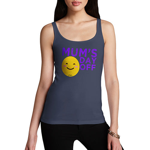Adult Humor Novelty Graphic Sarcasm Funny Tank Top Mum's Day Off Women's Tank Top X-Large Navy