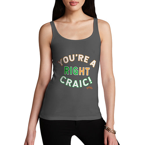 St Patricks Day You're A Right Craic Women's Tank Top