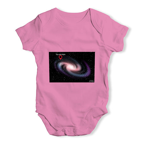 You Are Here Milky Way Baby Unisex Baby Grow Bodysuit
