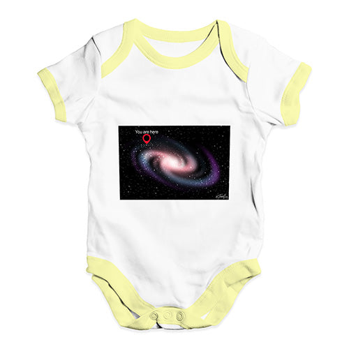 You Are Here Milky Way Baby Unisex Baby Grow Bodysuit
