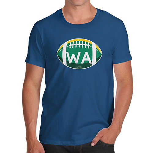 Funny T-Shirts For Men Sarcasm WA Washington State Football Men's T-Shirt Small Royal Blue