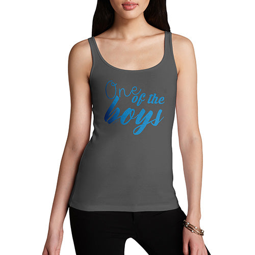 Funny Tank Tops For Women One Of The Boys Women's Tank Top Small Dark Grey