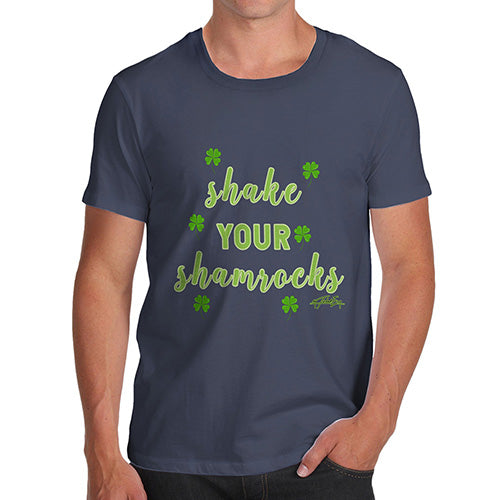 Funny Tshirts For Men Shake Your Shamrocks Green Men's T-Shirt X-Large Navy