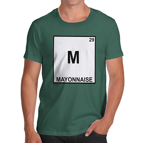 Funny Sarcasm T Shirt Mayonnaise Element Men's T-Shirt Small Bottle Green
