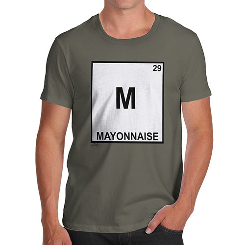 Adult Humor Novelty Graphic Sarcasm Funny T Shirt Mayonnaise Element Men's T-Shirt Large Khaki