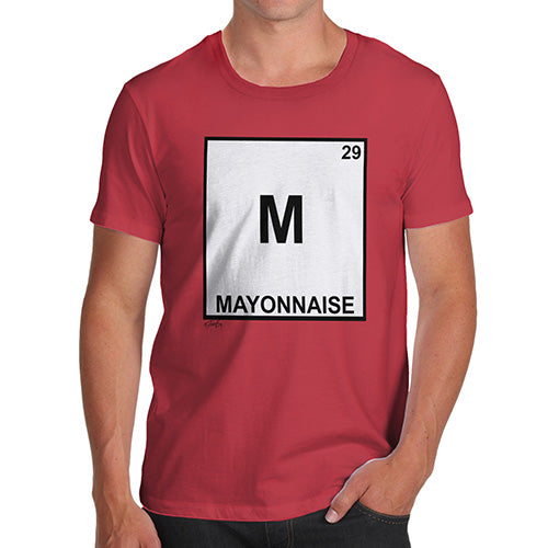 Funny Tshirts Mayonnaise Element Men's T-Shirt Small Red