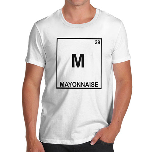 Funny T-Shirts For Guys Mayonnaise Element Men's T-Shirt X-Large White