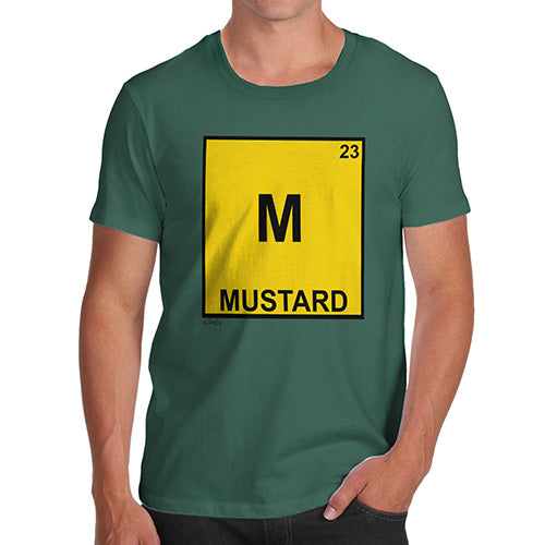 Adult Humor Novelty Graphic Sarcasm Funny T Shirt Mustard Element Men's T-Shirt X-Large Bottle Green