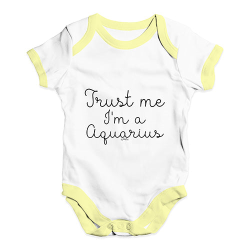 Trust Me I'm An Aquarius Baby Unisex Baby Grow Bodysuit