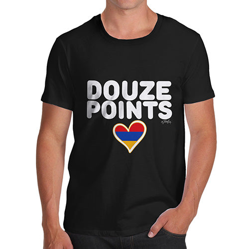 Funny Sarcasm T Shirt Douze Points Armenia Men's T-Shirt Large Black