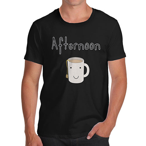 Mens T-Shirt Funny Geek Nerd Hilarious Joke Afternoon Tea Men's T-Shirt X-Large Black