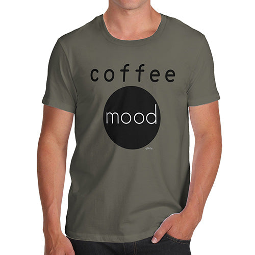 Mens T-Shirt Funny Geek Nerd Hilarious Joke Coffee Mood Men's T-Shirt Large Khaki
