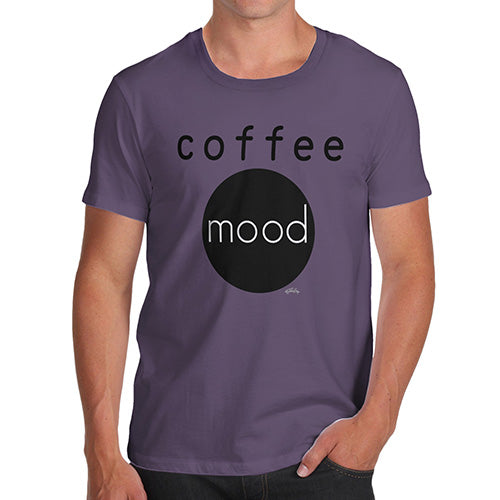 Mens Humor Novelty Graphic Sarcasm Funny T Shirt Coffee Mood Men's T-Shirt Large Plum