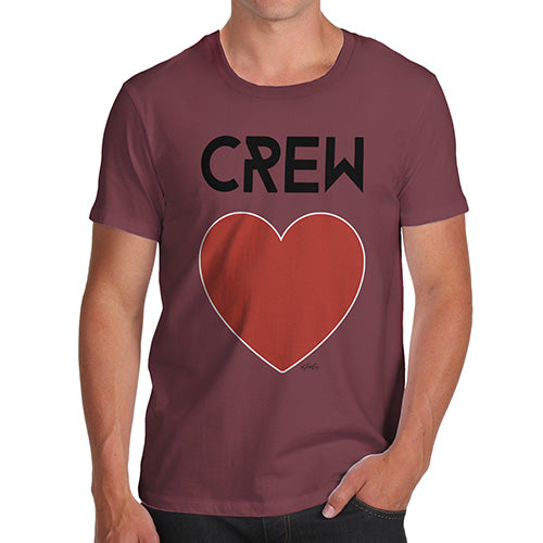 Mens Humor Novelty Graphic Sarcasm Funny T Shirt Crew Love Men's T-Shirt Medium Burgundy