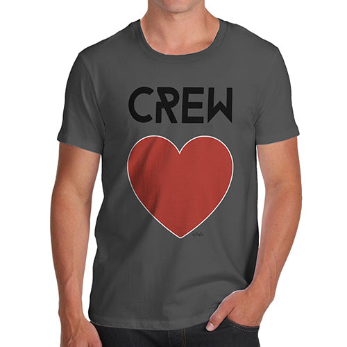 Funny T-Shirts For Men Sarcasm Crew Love Men's T-Shirt X-Large Dark Grey