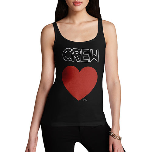 Funny Gifts For Women Crew Love Women's Tank Top X-Large Black