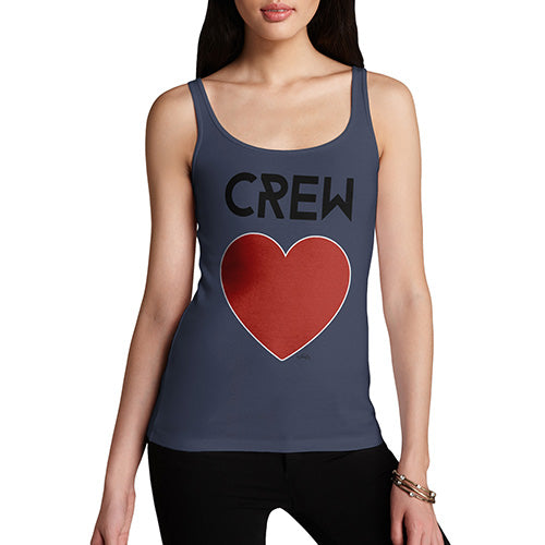 Funny Tank Top For Mom Crew Love Women's Tank Top Large Navy