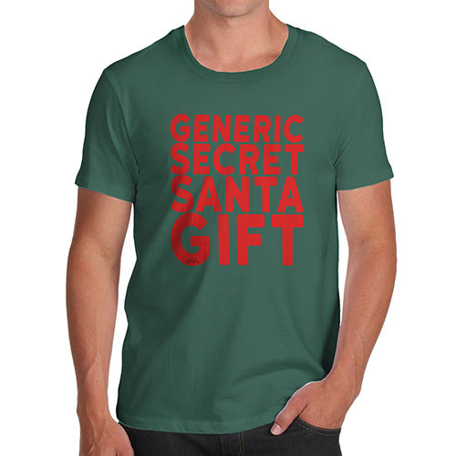 Funny T-Shirts For Men Generic Secret Santa Gift Men's T-Shirt Small Bottle Green