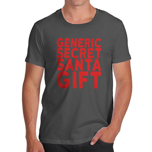 Funny Tshirts For Men Generic Secret Santa Gift Men's T-Shirt X-Large Dark Grey