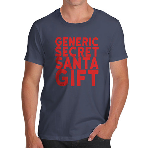 Novelty Tshirts Men Generic Secret Santa Gift Men's T-Shirt X-Large Navy