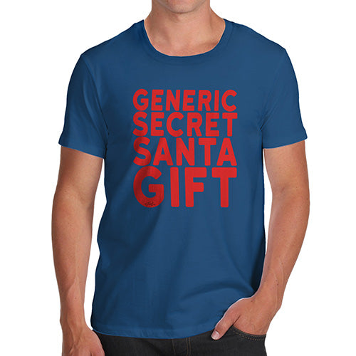 Funny Tshirts For Men Generic Secret Santa Gift Men's T-Shirt X-Large Royal Blue