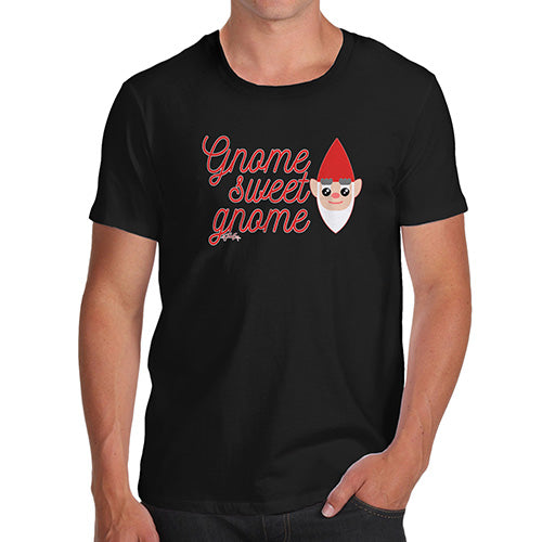 Mens Humor Novelty Graphic Sarcasm Funny T Shirt Gnome Sweet Gnome Men's T-Shirt Small Black