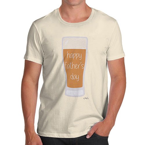 Mens T-Shirt Funny Geek Nerd Hilarious Joke Happy Father's Day Beer Men's T-Shirt X-Large Natural