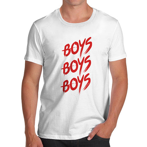 Funny T Shirts For Dad Boys Boys Boys Men's T-Shirt Medium White