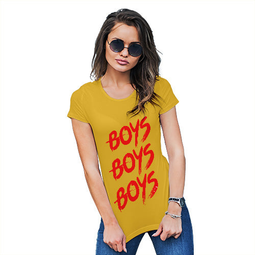 Funny T Shirts For Mom Boys Boys Boys Women's T-Shirt Small Yellow