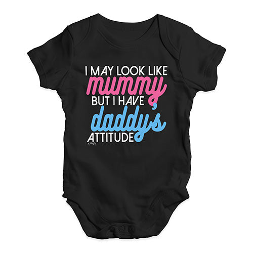 I Have Daddy's Attitude Baby Unisex Baby Grow Bodysuit