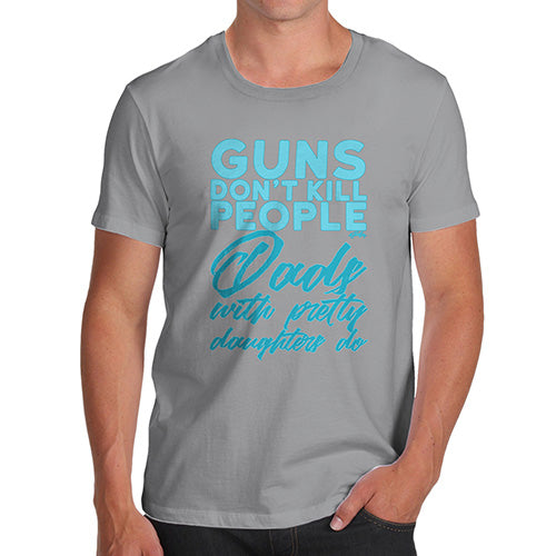 Funny Gifts For Men Guns Don't Kill People Men's T-Shirt Small Light Grey