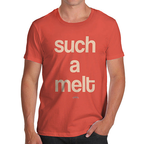 Funny Tshirts For Men Such A Melt Men's T-Shirt Small Orange