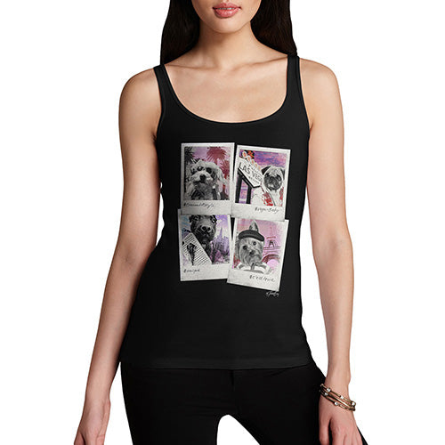 Funny Tank Top For Mum Dogs On Holiday Women's Tank Top X-Large Black