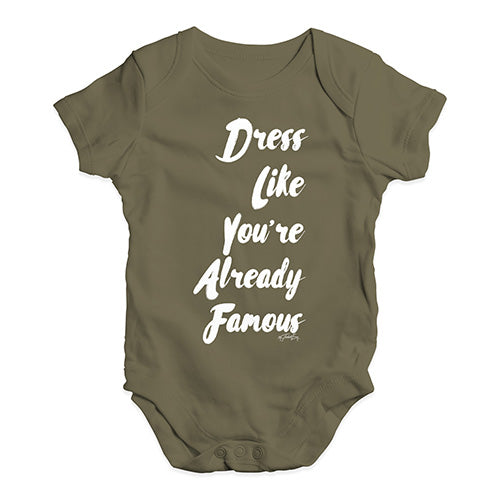 Dress Like You're Already Famous Baby Unisex Baby Grow Bodysuit
