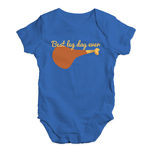 Cute Infant Bodysuit Best Leg Day Ever Baby Unisex Baby Grow Bodysuit New Born Royal Blue