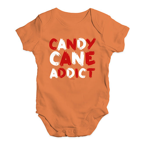 Cute Infant Bodysuit Candy Cane Addict Baby Unisex Baby Grow Bodysuit 18 - 24 Months Orange