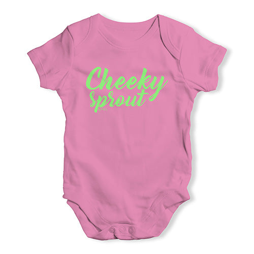 Baby Grow Baby Romper Cheeky Sprout Baby Unisex Baby Grow Bodysuit New Born Pink