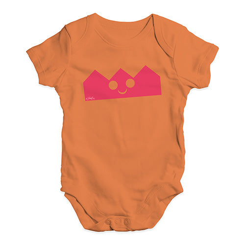 Funny Baby Bodysuits Christmas Crown Baby Unisex Baby Grow Bodysuit 3 - 6 Months Orange