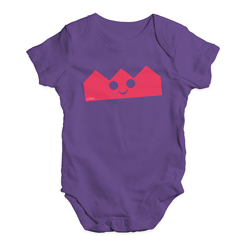 Baby Girl Clothes Christmas Crown Baby Unisex Baby Grow Bodysuit 0 - 3 Months Plum