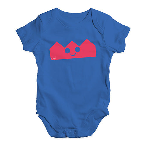 Funny Baby Clothes Christmas Crown Baby Unisex Baby Grow Bodysuit New Born Royal Blue