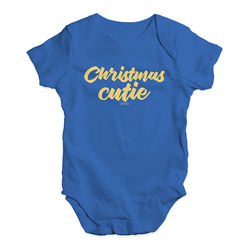 Baby Onesies Christmas Cutie Baby Unisex Baby Grow Bodysuit 18 - 24 Months Royal Blue