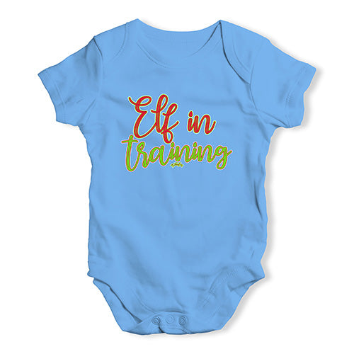 Baby Boy Clothes Elf In Training Baby Unisex Baby Grow Bodysuit 6 - 12 Months Blue